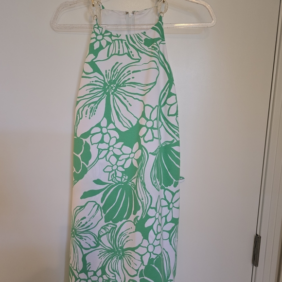 Lilly Pulitzer Green and White Floral Mini Dress - Picture 5 of 8